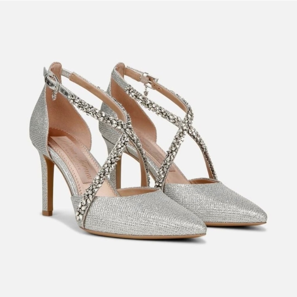 Pnina Tornai Glittering Silver Heels